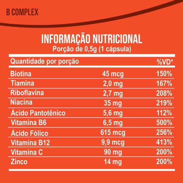 Imagem de Complexo B Vegano 60Cps, B Complex, Até 500% Vd, Biogens