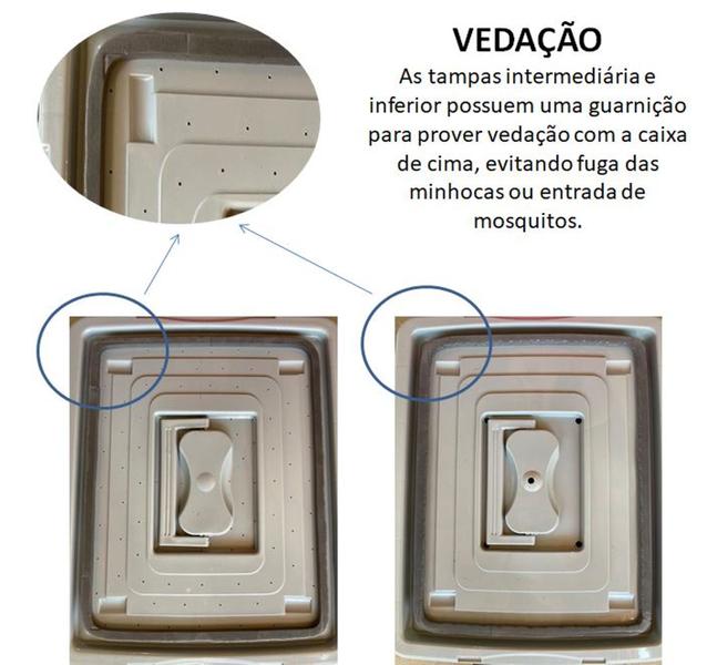 Imagem de Composteira Doméstica 90 L Nature - Para produção de adubo