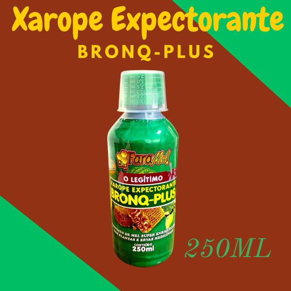 Imagem de Composto de Mel Super Enriquecido com Plantas e Ervas Medicinais Faramel Bronq-Plus Frasco 250ml Kit Promocional 10 Unid