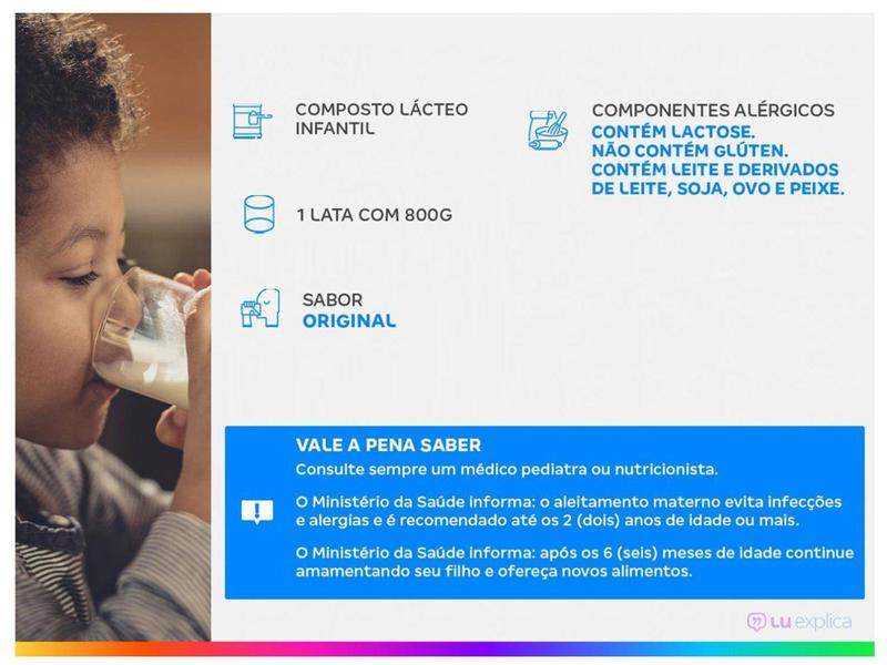 Composto Lácteo Milnutri Profutura Original - 800g Imagem de Composto Lácteo Milnutri Profutura Original - 800g