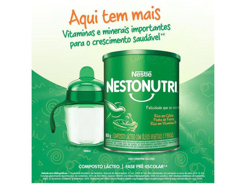 Composto Lácteo Nestonutri Sem Sabor Original - 800g Imagem de Composto Lácteo Nestonutri Sem Sabor Original - 800g