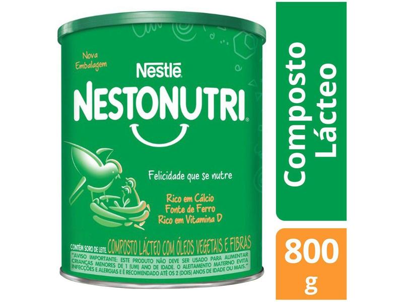 Composto Lácteo Nestonutri Sem Sabor Original - 800g Imagem de Composto Lácteo Nestonutri Sem Sabor Original - 800g