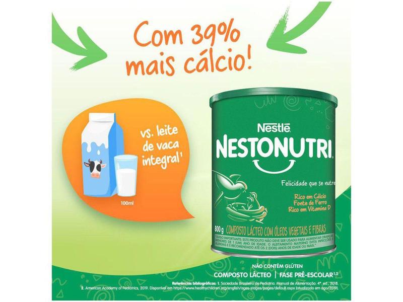 Composto Lácteo Nestonutri Sem Sabor Original - 800g Imagem de Composto Lácteo Nestonutri Sem Sabor Original - 800g