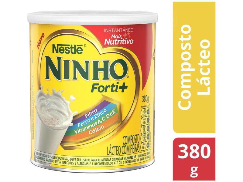 Imagem de Composto Lácteo Ninho Forti+ Integral - 380g