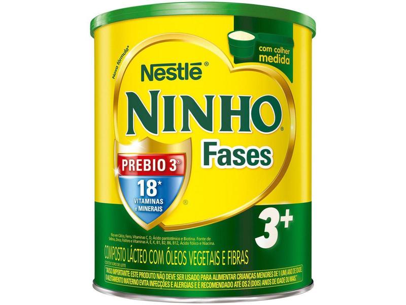 Composto Lácteo Ninho Original Fases 3+ Integral - 800g Imagem de Composto Lácteo Ninho Original Fases 3+ Integral - 800g