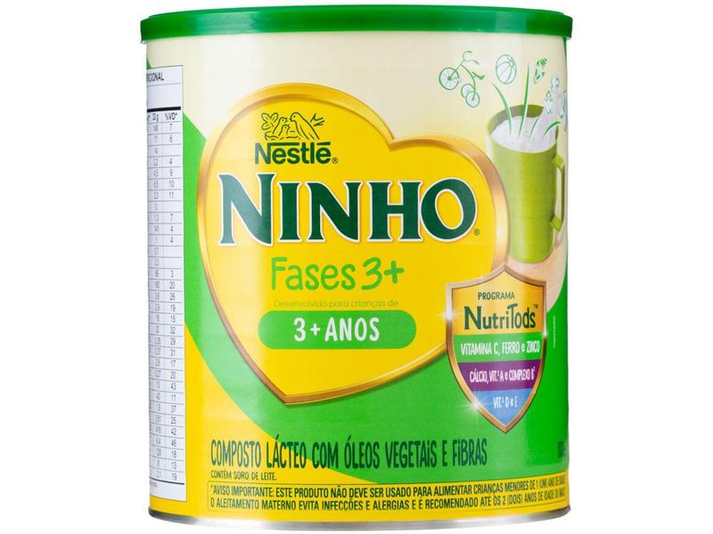 Composto Lácteo Ninho Original Fases 3+ Integral - 800g Imagem de Composto Lácteo Ninho Original Fases 3+ Integral - 800g