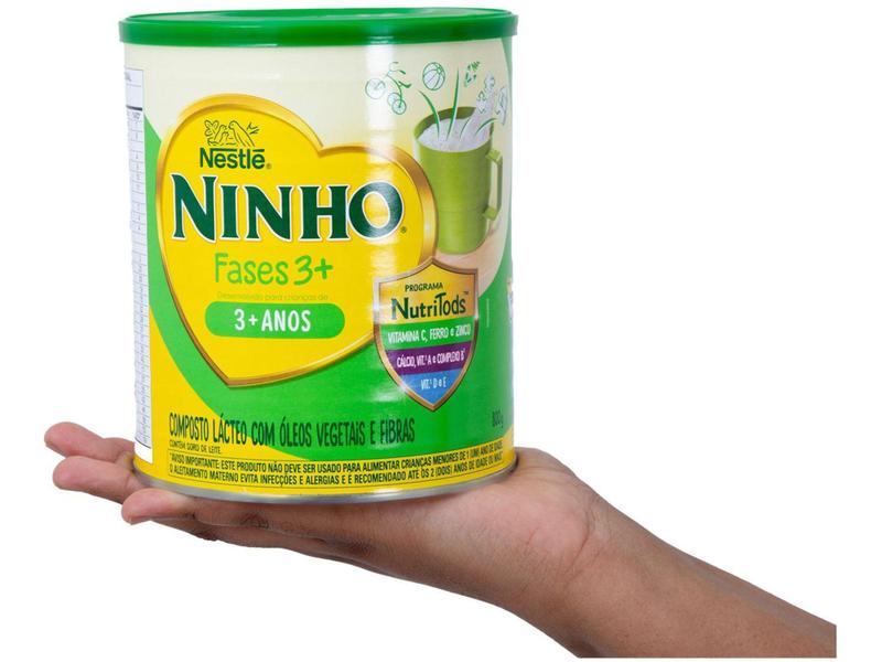 Composto Lácteo Ninho Original Fases 3+ Integral - 800g Imagem de Composto Lácteo Ninho Original Fases 3+ Integral - 800g