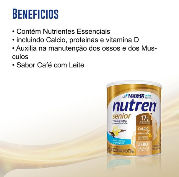 Imagem de Composto Lacteo Nutren Senior Nestle Baunilha De 370g