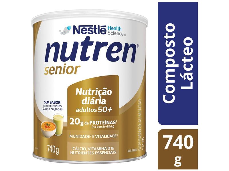 Imagem de Composto Lácteo Nutren Senior Sem Sabor Integral 740g