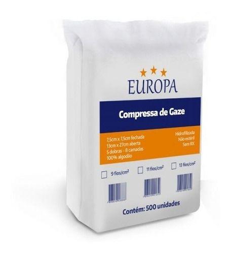 Imagem de Compressa De Gaze - 9 Fios - Europa