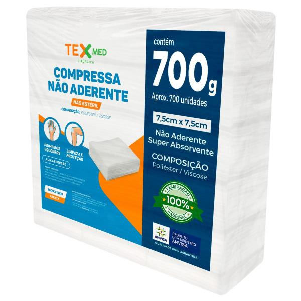 Imagem de Compressa De Gaze Não Aderente 7,5cmX7,5cm Pct. 700 Gr