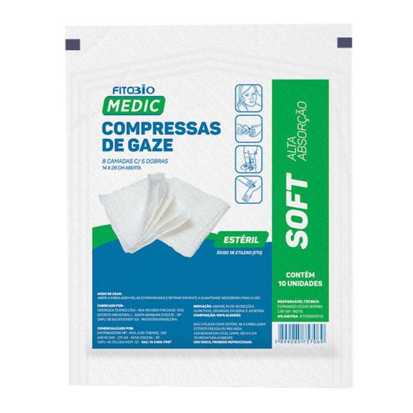 Imagem de Compressa de Ge Texmed 13 Fios 300 Envelopes 7,5x7,5cm