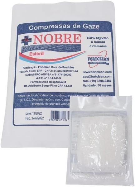 Imagem de Compressa Gaze Estéril Nobre 13 Fios Com 10 Unidades