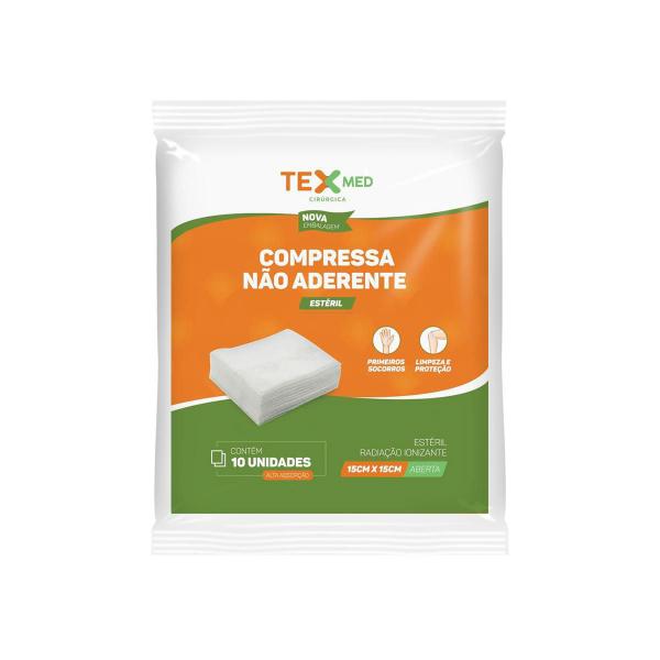 Imagem de Compressa Não Aderente Estéril Texmed 15x15cm 100 Unidades