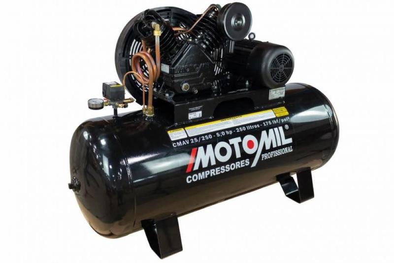 Imagem de Compressor 175lbs 5HP Trifásico 220/380V IP-55 CMAV-25/250 Motomil