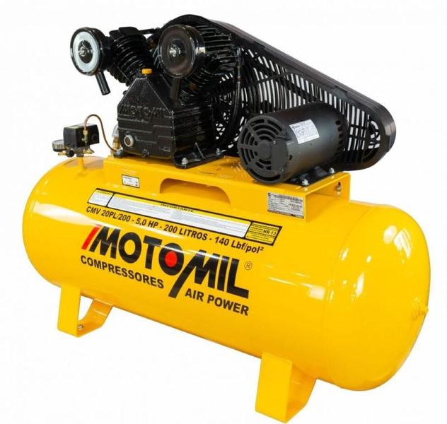 Imagem de Compressor Air Power Trifásico 220/380V 200L CMV-20PL/200 Motomil