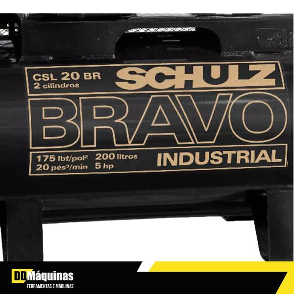 Imagem de Compressor Ar 200L Estacionário Alternativo CSL20BR Schulz