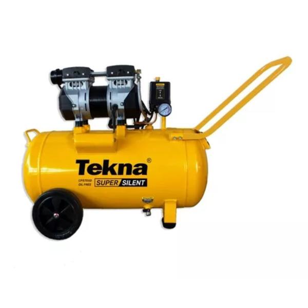 Imagem de Compressor Ar 6,4 Pés 1,8hp Sem Óleo 50 Litros Csp7050 Tekna