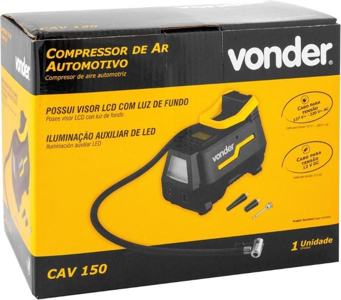 Imagem de Compressor Ar Automotivo Cav150 12V Ou 127V/220V Biv Vonder