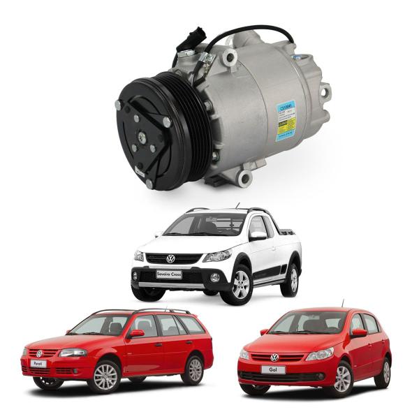 Imagem de Compressor Ar Condicionado Delphi Original VW GOL PARATI SAVEIRO 1.6/1.8/2.0 8V 1999 até 2012