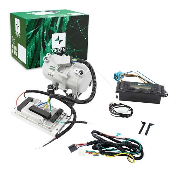 Imagem de Compressor Ar Condicionado Elétrico Universal Automotivo 12