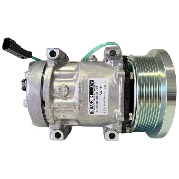 Imagem de Compressor Ar Condicionado Sanden 4301 Polia 8pk 133mm 24v