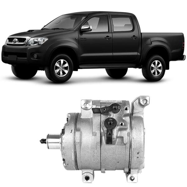 Imagem de Compressor Ar Condicionado Toyota Hilux Denso