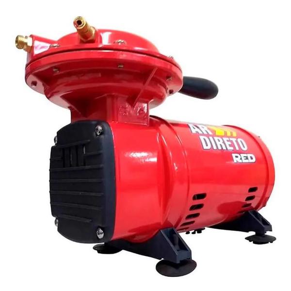 Imagem de  Compressor Ar Direto Bivolt Portátil + Kit De Pintura Completo Chiaperini Red