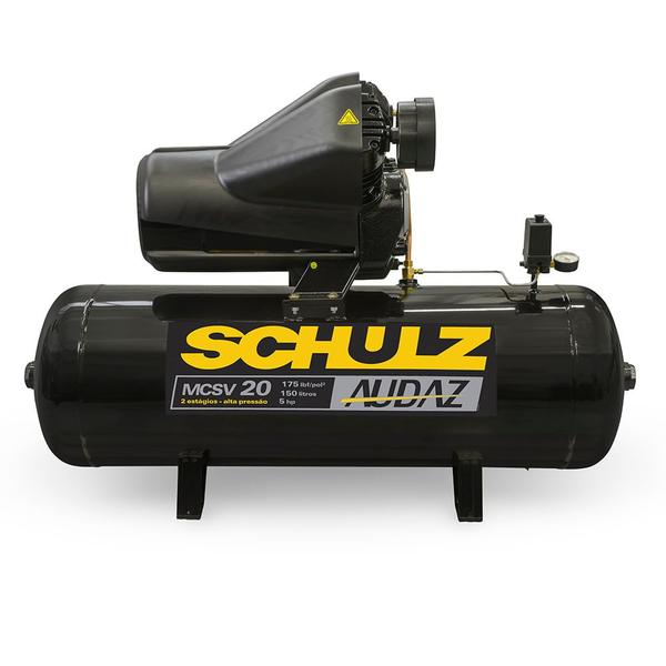 Imagem de Compressor Audaz 5 HP - 20 PCM / 150L Schulz MCSV20 AP