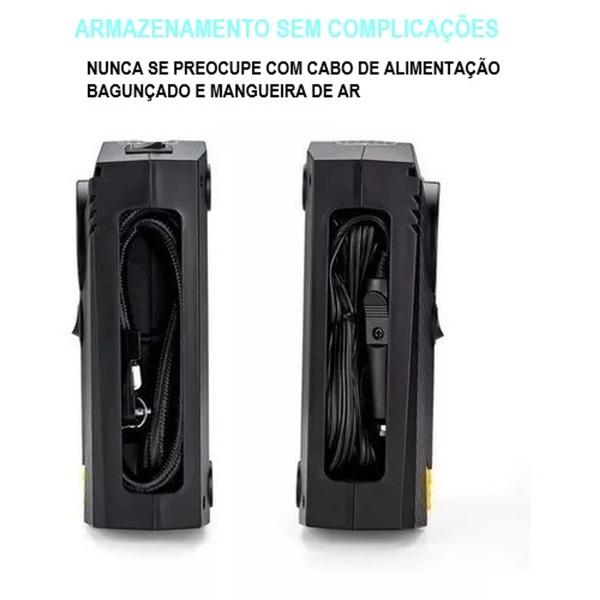 Imagem de Compressor / Bomba de Ar Mini Elétrico Portátil 12V - ANALÓGICO