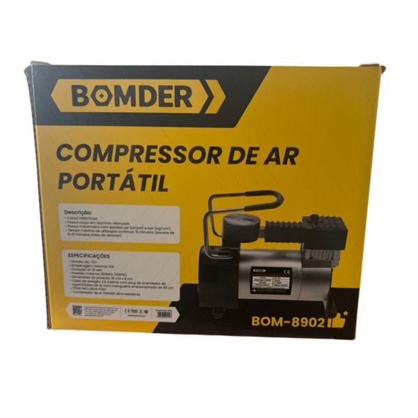 Imagem de Compressor de Ar 12V Portátil para Bolas, Pneus e Infláveis