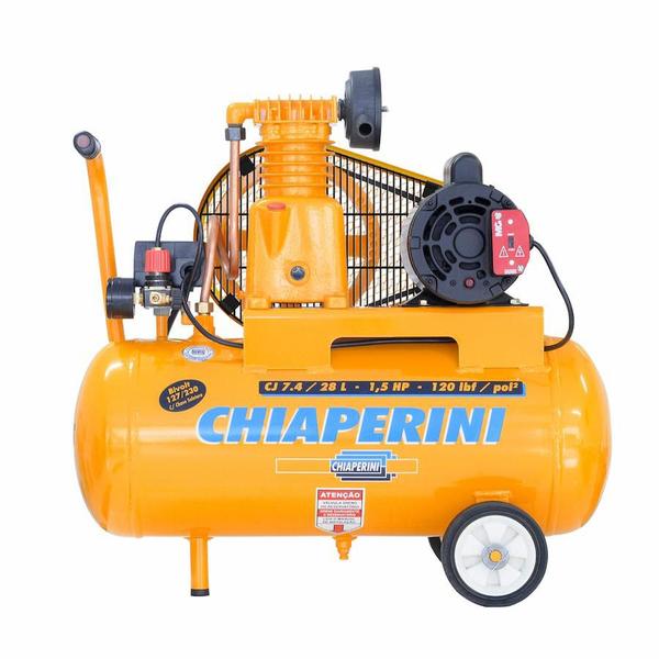 Imagem de Compressor de Ar 1,5HP Mono Bivolt 28L 007281 Chiaperini