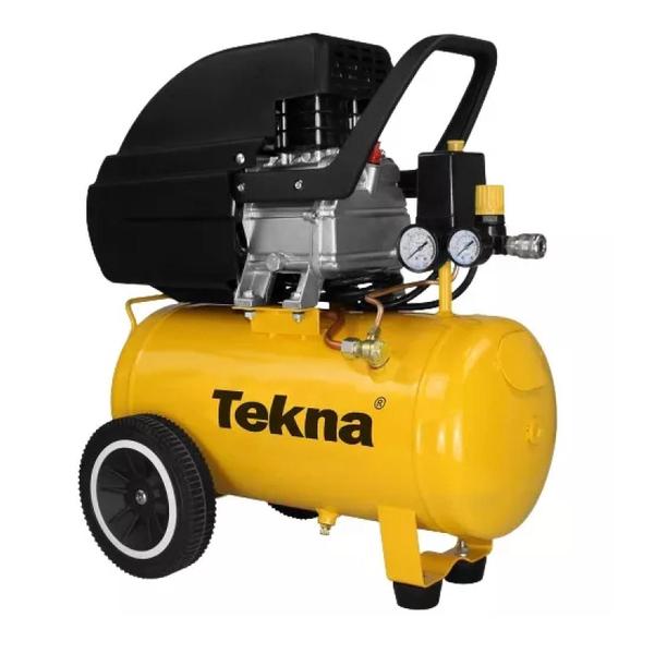 Imagem de Compressor De Ar 24l Cp8525 Tekna + Grampedor Pneumatico E Proteção