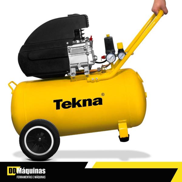 Imagem de Compressor de Ar 2,5 HP 50L 8,5 Pés 8 bar CP8550 - TEKNA