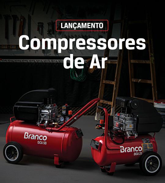 Imagem de Compressor De Ar 25 Litros 1,9 Hp 8 Pés Branco Motores 220v