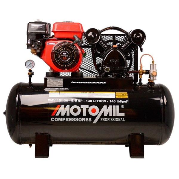 Imagem de Compressor De Ar a Gasolina 5,5 HP CMV 15 / 130 Litros - Motomil