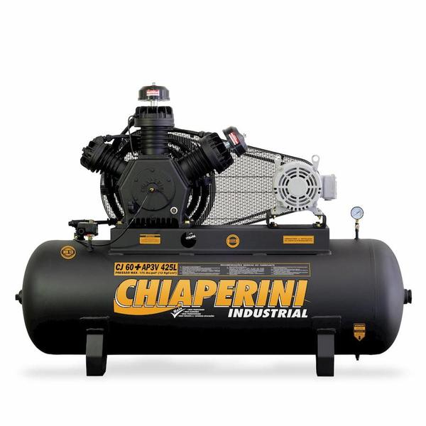 Imagem de Compressor de Ar A.Pressão Tri Aberto 15HP 425L Chiaperini