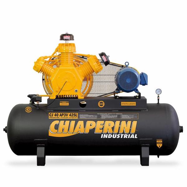 Imagem de Compressor de Ar A.Pressão Tri Fechado 10HP 425L Chiaperini