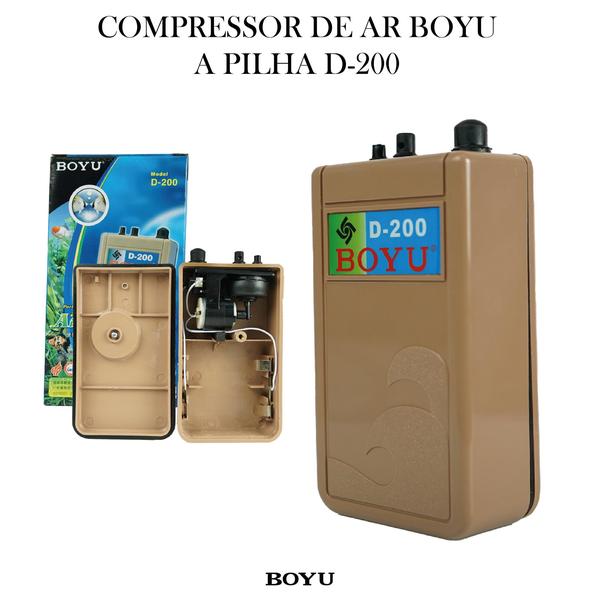 Imagem de Compressor de ar boyu a pilha d-200