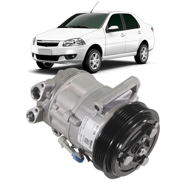 Imagem de Compressor de Ar Condicionado Mahle Siena 1.0, 1.4