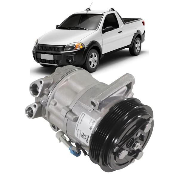 Imagem de Compressor de Ar Condicionado Mahle Strada 1.0, 1.4