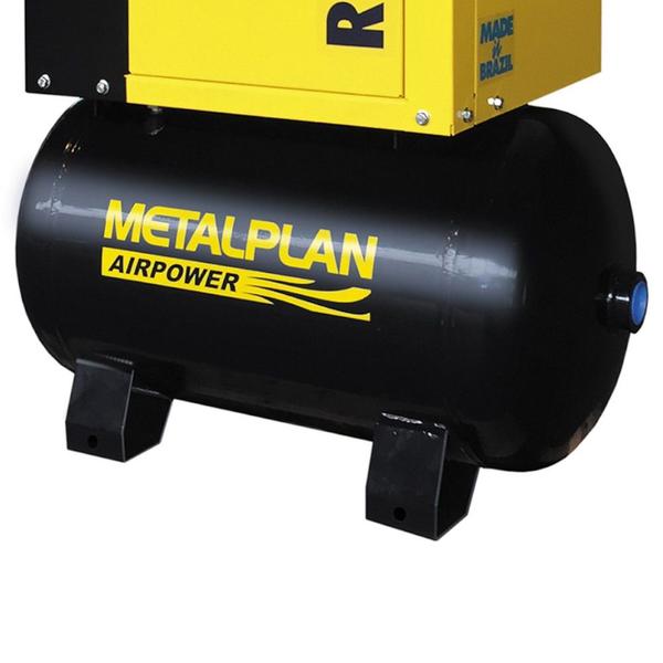 Imagem de Compressor de ar de parafuso 4 hp 70 litros 7 bar trifásico 220V - Rotor Plus 4 - Metalplan