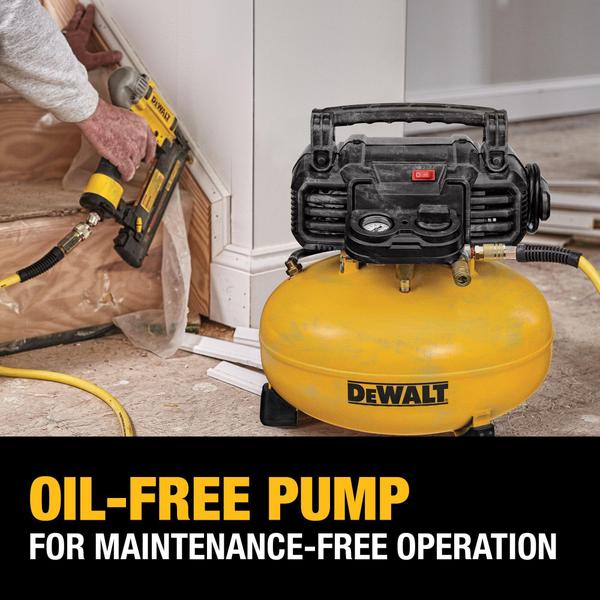 Imagem de Compressor de ar DEWALT Pancake 6 galões 165 PSI (DWFP55126)