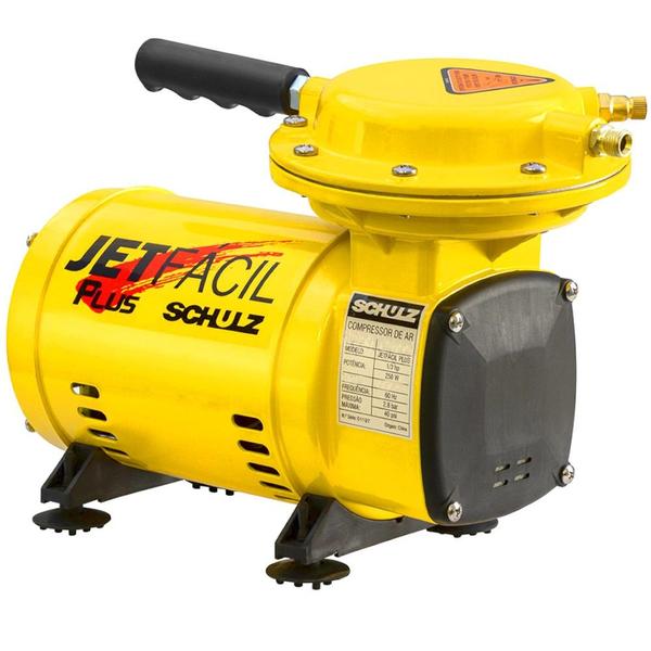 Imagem de Compressor de ar direto 2,3 pés 1/3 hp com acessórios - Jet Fácil Plus - Schulz