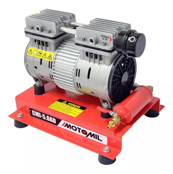 Imagem de Compressor De Ar Elétrico Portátil Motomil Cmi-5,0ad 1000w 220v