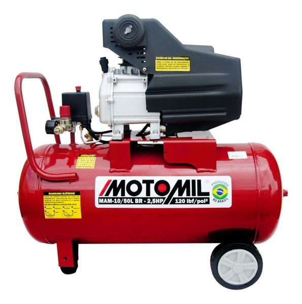 Imagem de Compressor De Ar Elétrico Portátil Motomil Mam-10/50lbr Mono