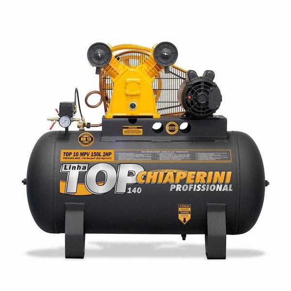 Imagem de Compressor de Ar Média Pressão Monofásico Aberto 2HP 150L 016786 Chiaperini