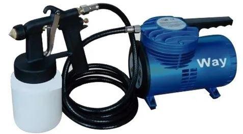 Imagem de Compressor de ar mini elétrico portátil Importway Ferramentas IWCAD-1/4HP azul 110V/220V