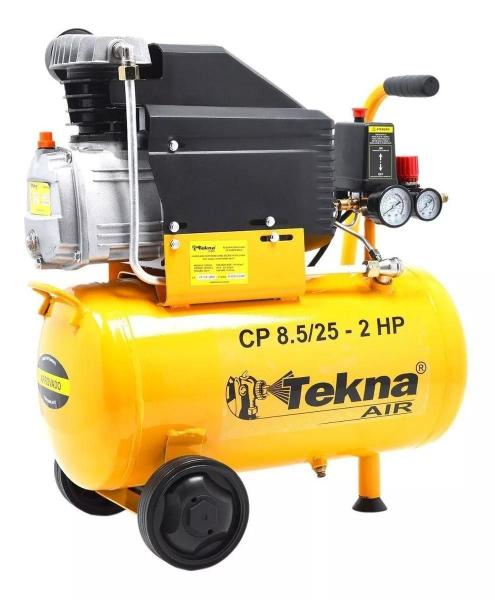 Imagem de Compressor De Ar Moto Compressor Cp8525 2 Hp 24L Tekna 220V