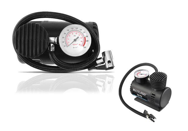 Imagem de Compressor De Ar Multilaser Compacto Portátil 12V 250 PSI